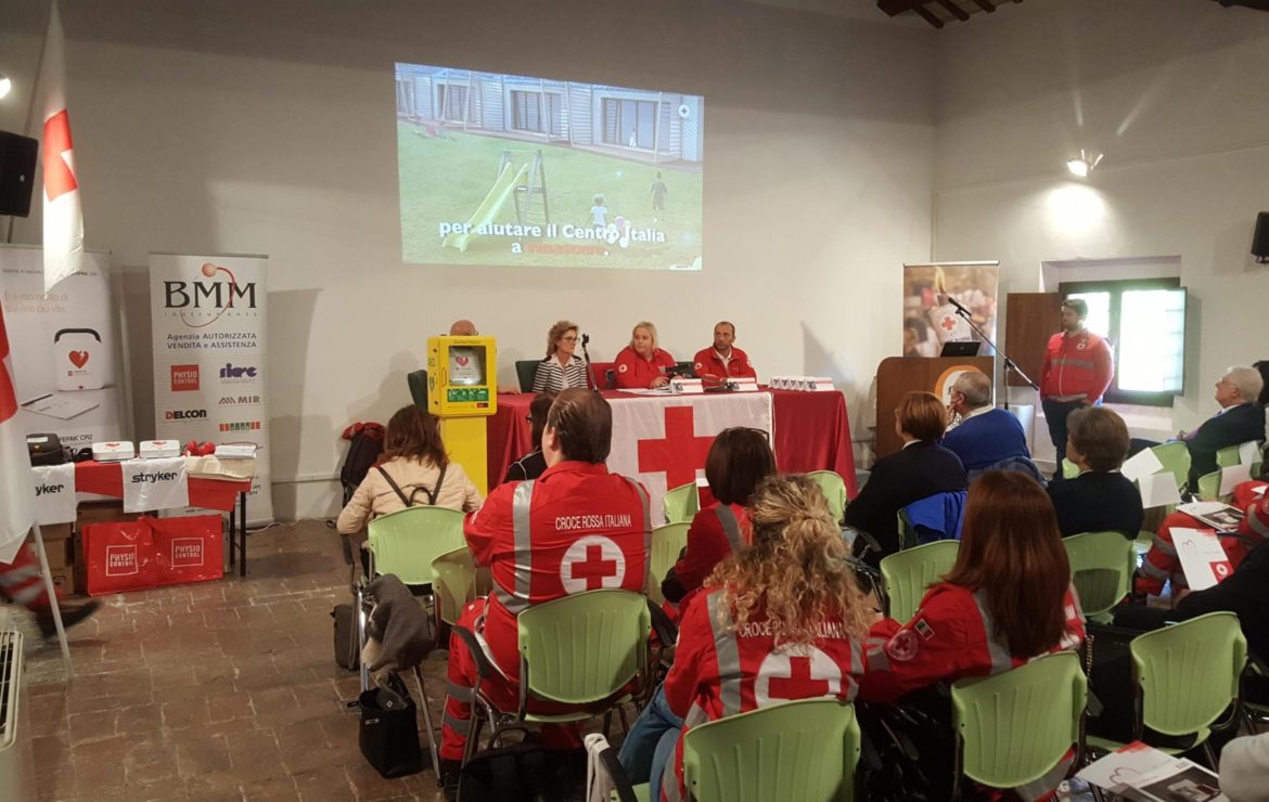 PROGETTO CROCE ROSSA MARCHE – INAUGURATO IL PROGETTO DI CARDIO PROTEZIONE DEI COMUNI RESILIENTI